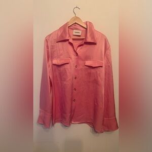 Nanushka Pink Satin Blouse